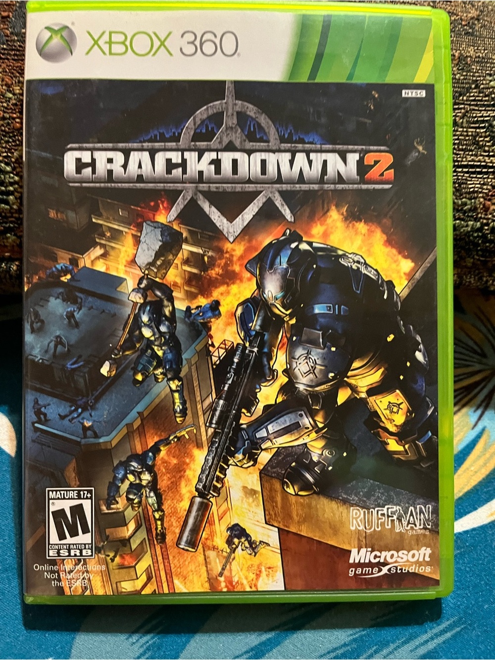 Microsoft Xbox 360 Crackdown 2 — Black & Orange Cover Art